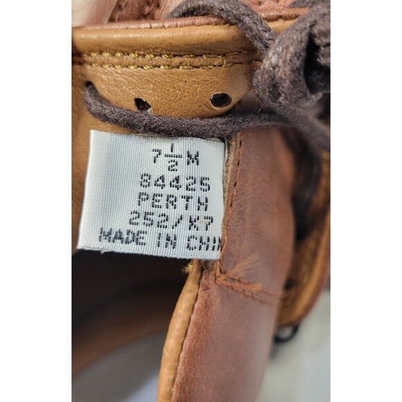 Frye Perth Brown Distressed Leather Oxford Dress Shoes Men's 7.5 84425 NOS W Box - Picture 11 of 14